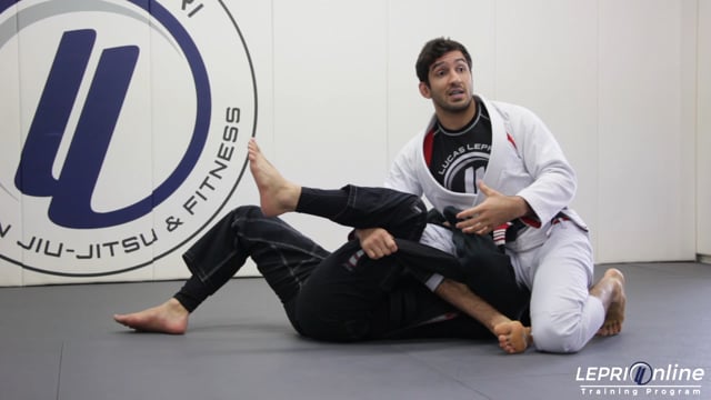 Open Guard with Lapel Grip Back Roll Sweep and Pass to Side Control
