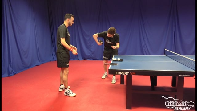 The reverse pendulum serve