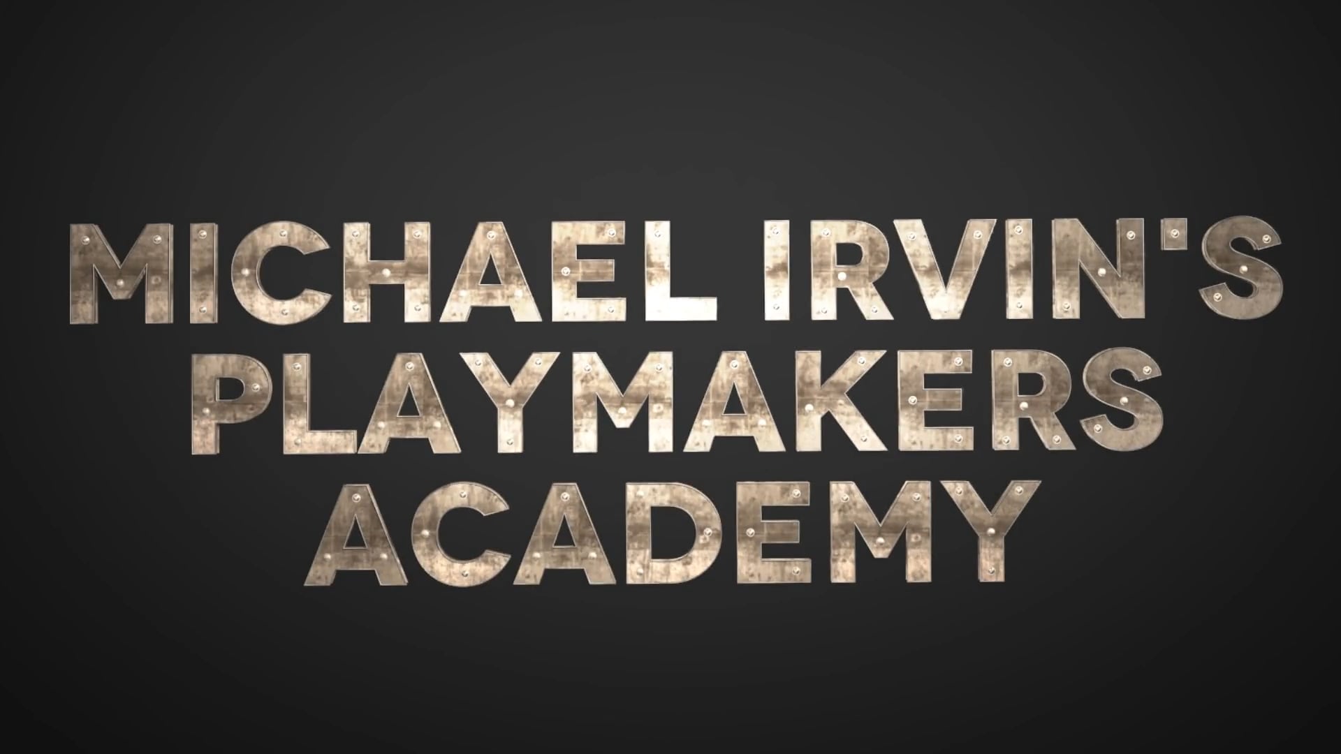 Michael Irvin's Playmakers Academy promo