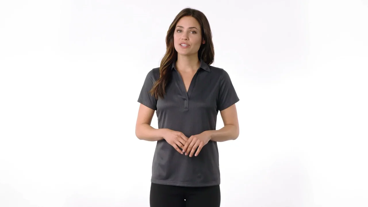 Port Authority® Ladies Performance Fine Jacquard Polo. L528 on Vimeo