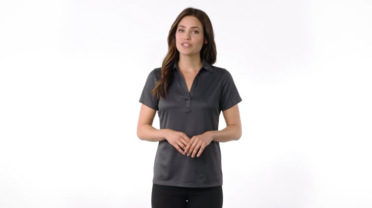 port authority ladies performance fine jacquard polo l528