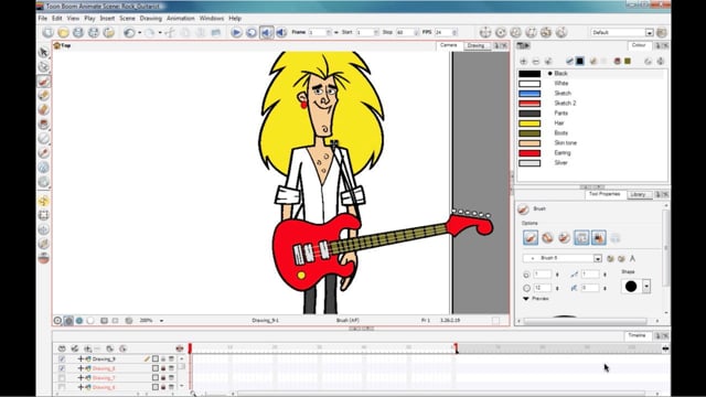 Toon Boom Animate: Rockstar Drawing Tutorial in Toon Boom Animate Tutorials  on Vimeo