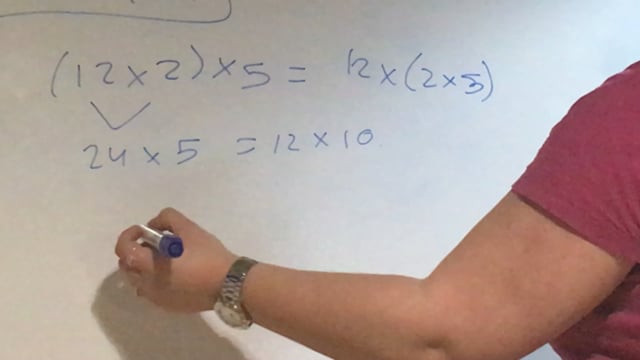 Propiedad asociativa de la multiplicación