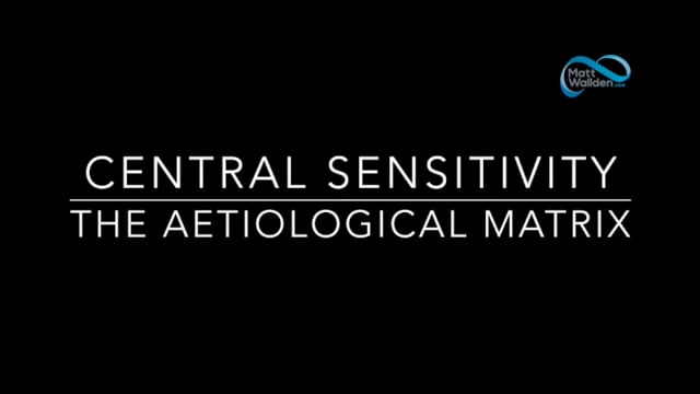 CS - Aetiological Matrix