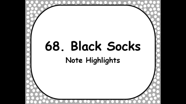 Black Socks - Beth's Notes