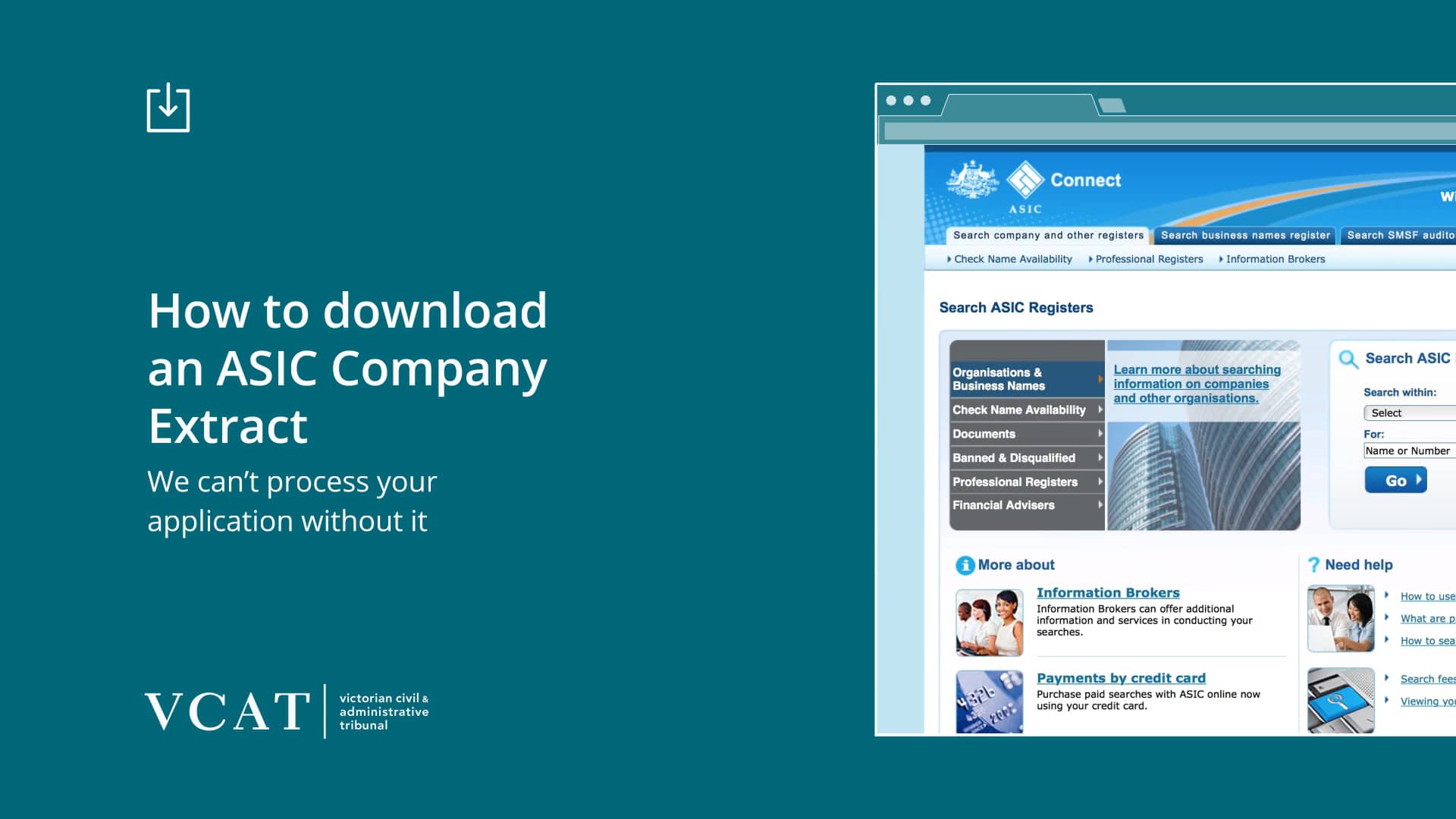 How to download an ASIC Company Extract on Vimeo
