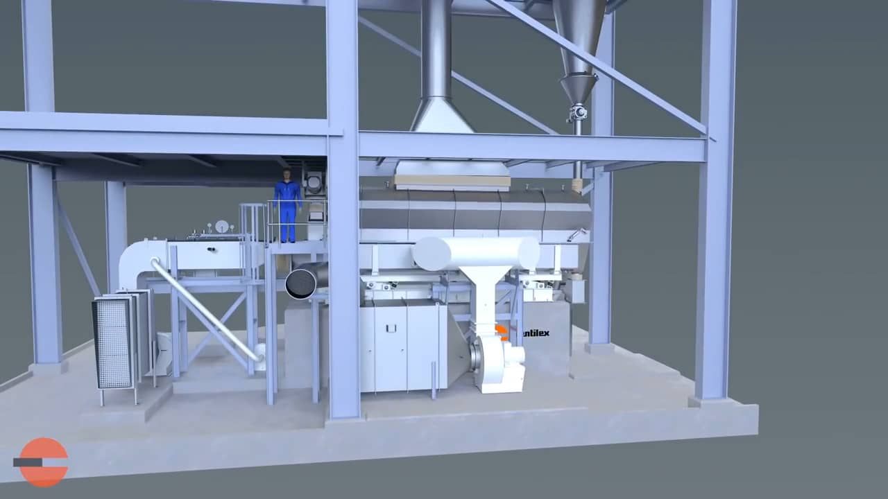 Ventilex Fluid Bed Dryer Cooler Animation on Vimeo