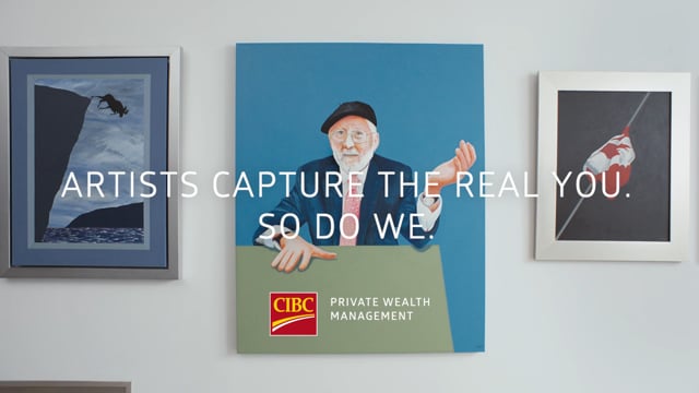 Artist Charles Pachter captures the essence of CIBC Private Wealth Management client Jozef Straus