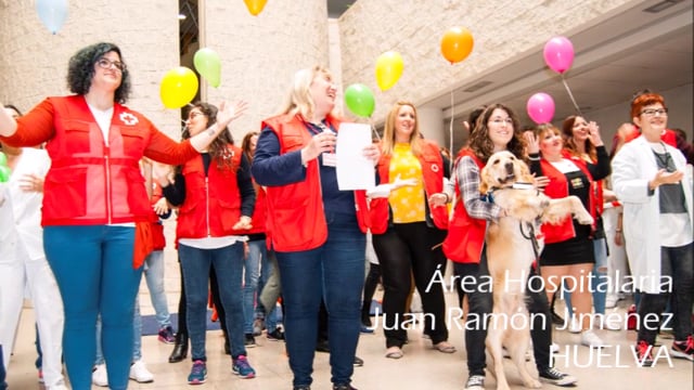 Lanzamiento masivo de besos para los niños hospitalizados