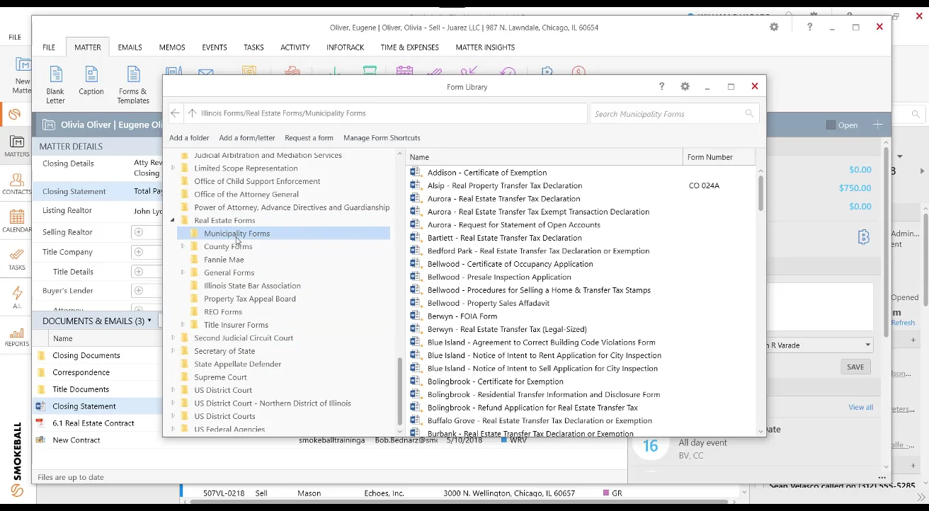 Real Estate Forms – Smokeball Support Hub