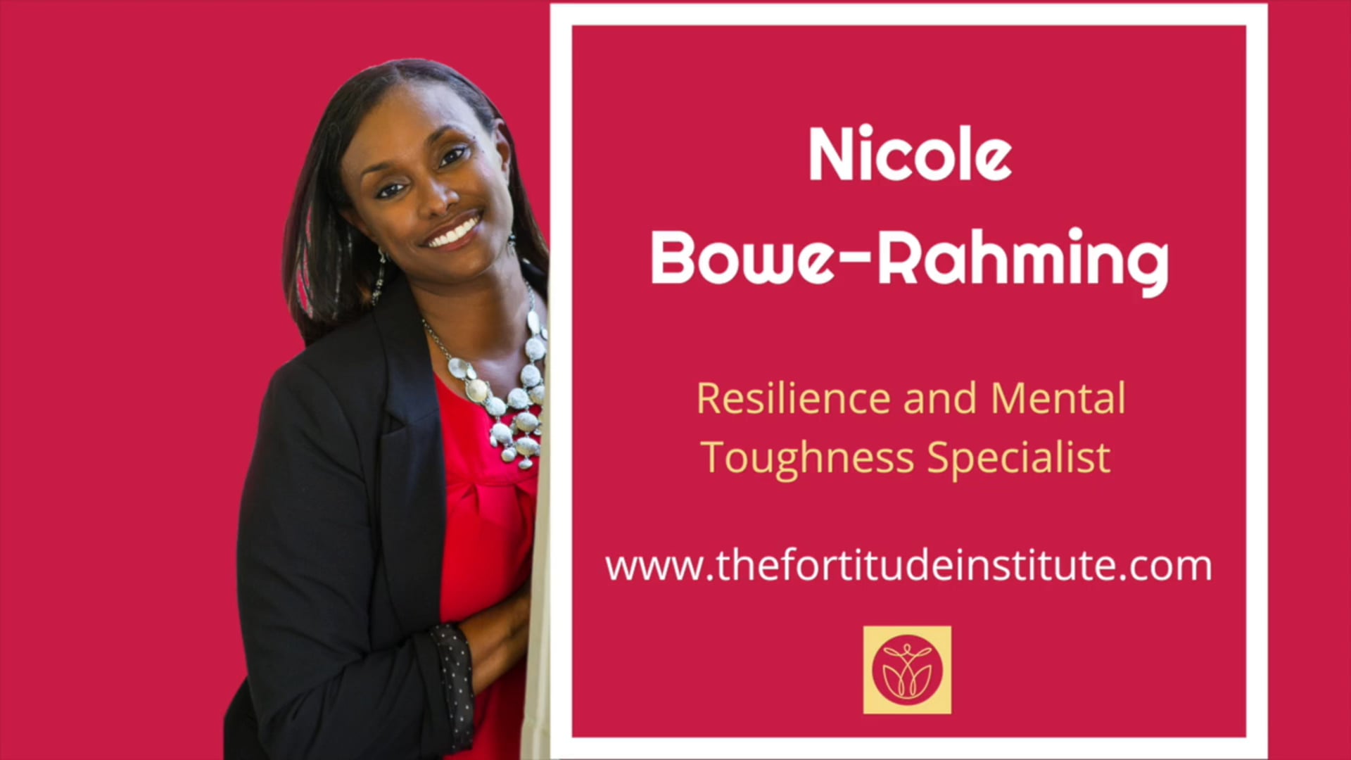 Promotional video thumbnail 1 for Mental Toughness Specialist, Speaker,