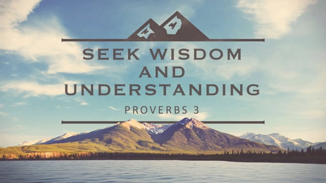 Seek Wisdom and Understanding