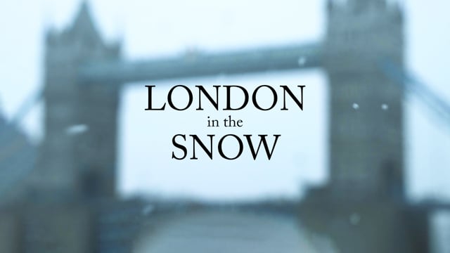 London in the Snow - creative video production for Media Hog Productions