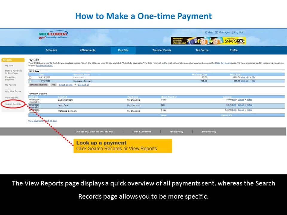 How To Make A One time Payment In Online Bill Pay On Vimeo