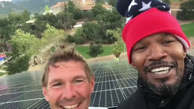 John with another happy Gold Coast customer, Jamie Foxx