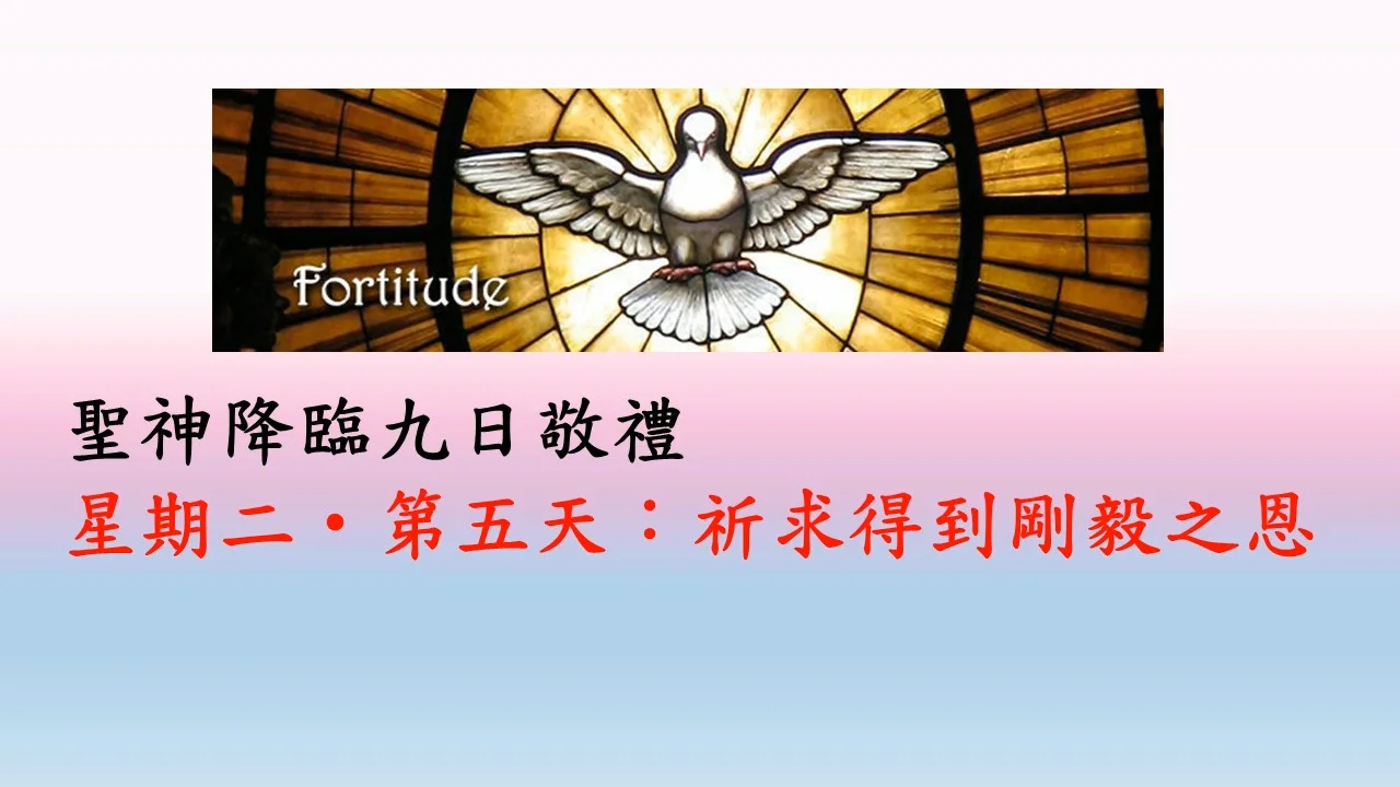 Pentecost Novena Day 5 聖神降臨九日敬禮第五天