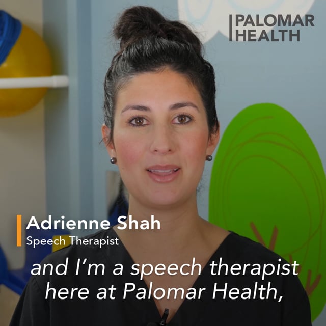 Rehabilitation Speech Therapy | Palomar Health | San Diego, CA