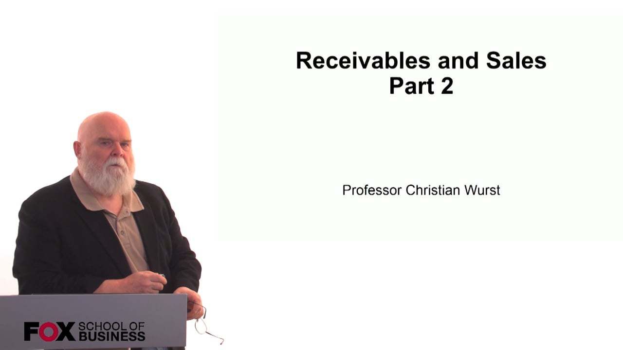 Login to view Receivables and Sales Part 2