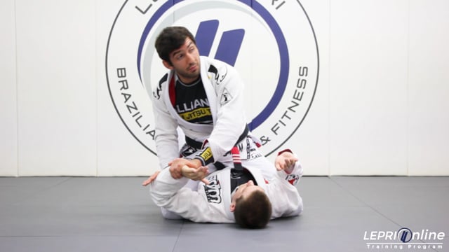 Americana from Mount when Opponent Defends Cross Choke