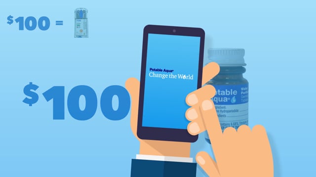 Potable Aqua Water Purification | Change The World Campaign, Wisconsin Pharmacal Company