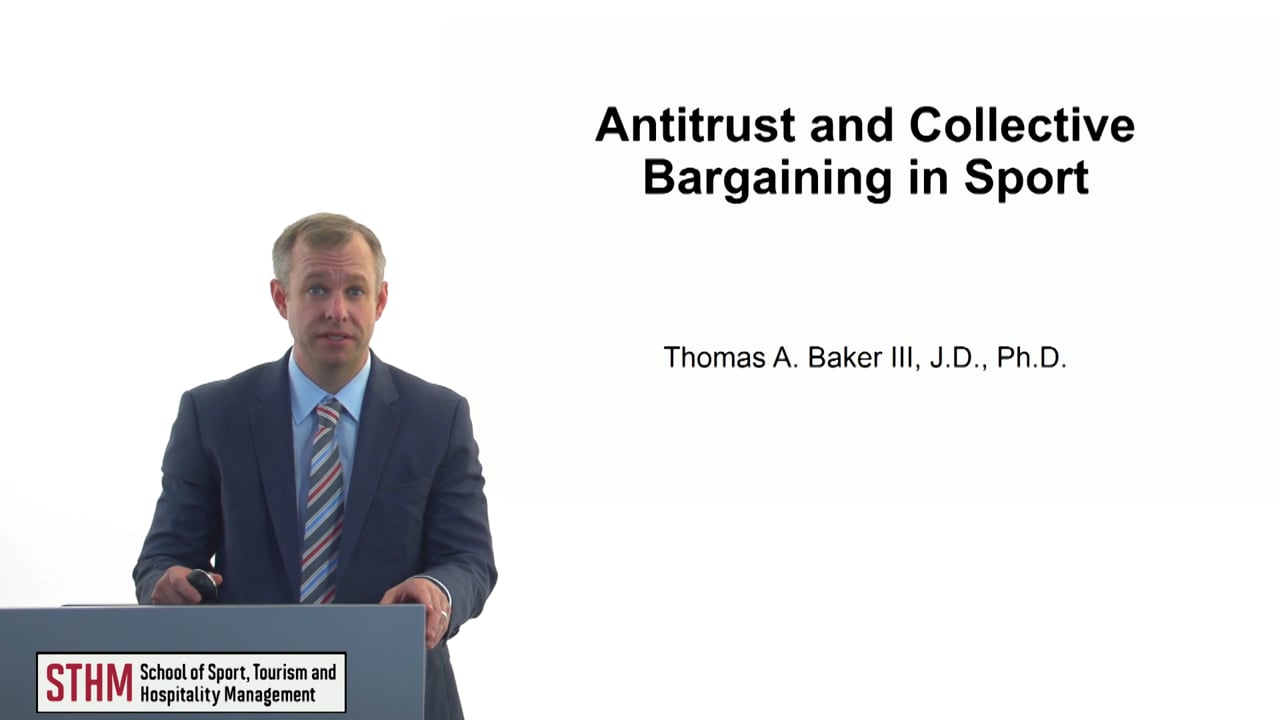 Antitrust and Collective Bargaining in Sport
