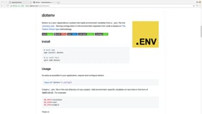 Using .env file in the Vue.js Webpack Template