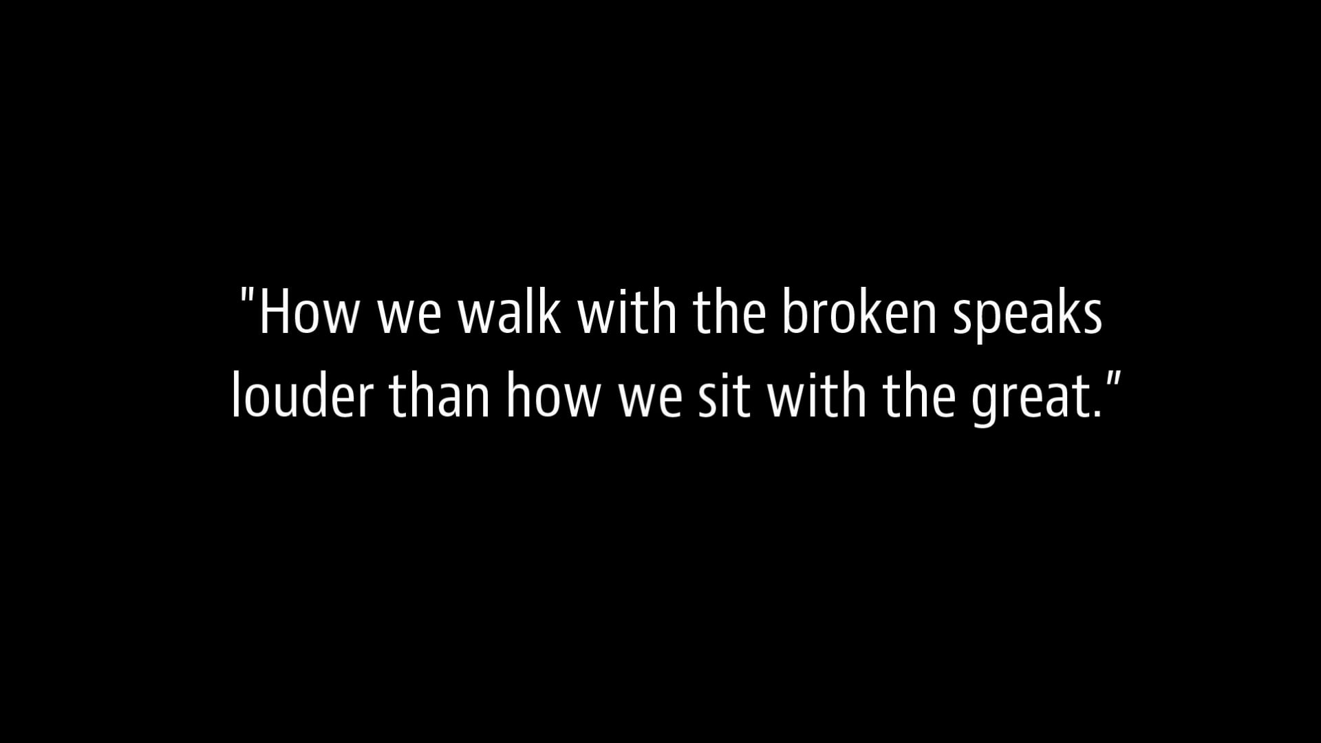 Be Still and Know