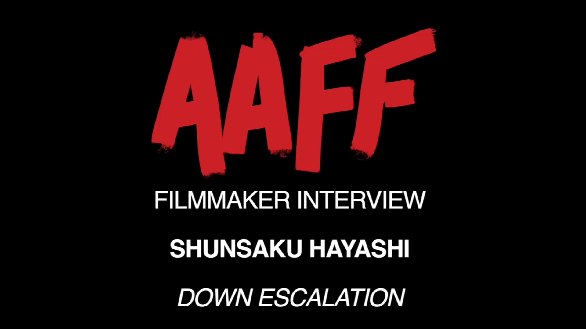 56th Ann Arbor Film Festival - Shunsaku Hayashi Interview