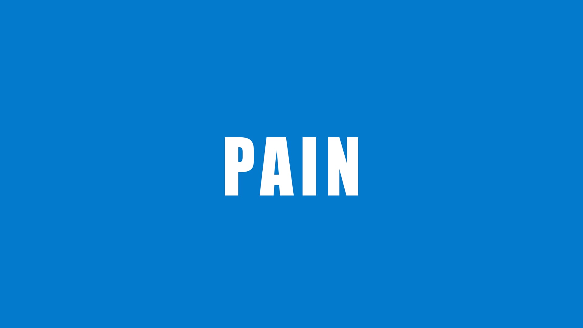 My Pain, Your Fault