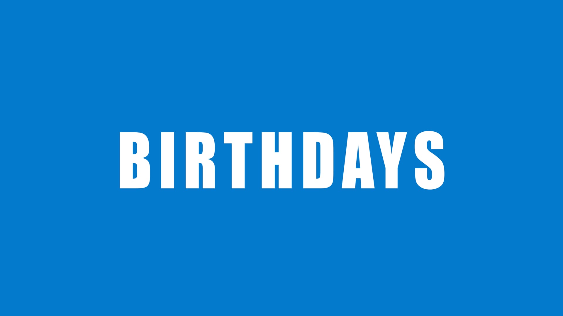 Kids Birthday Parties