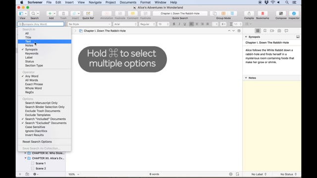 Searching for Documents and Text