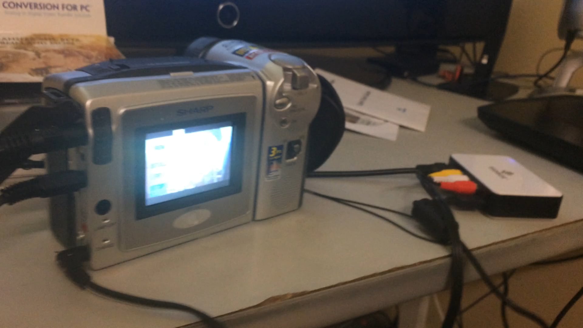 Using Sharp Viewcam Hi-8 and VIDBOX to Transfer 8mm Tape to
