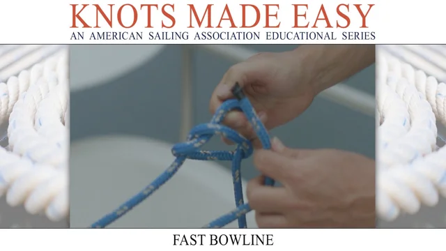 Tying a deals bowline knot fast