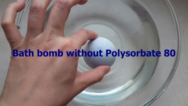 substitute for polysorbate 80 in bath bombs