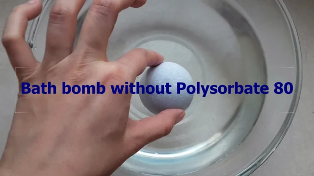 Why we don't use polysorbate 80 in our bath bombs and how we