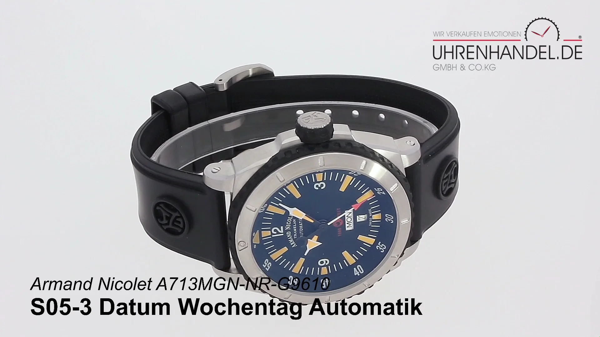 Armand Nicolet S05 3 Datum Wochentag Automatik A713MGN NR G9610