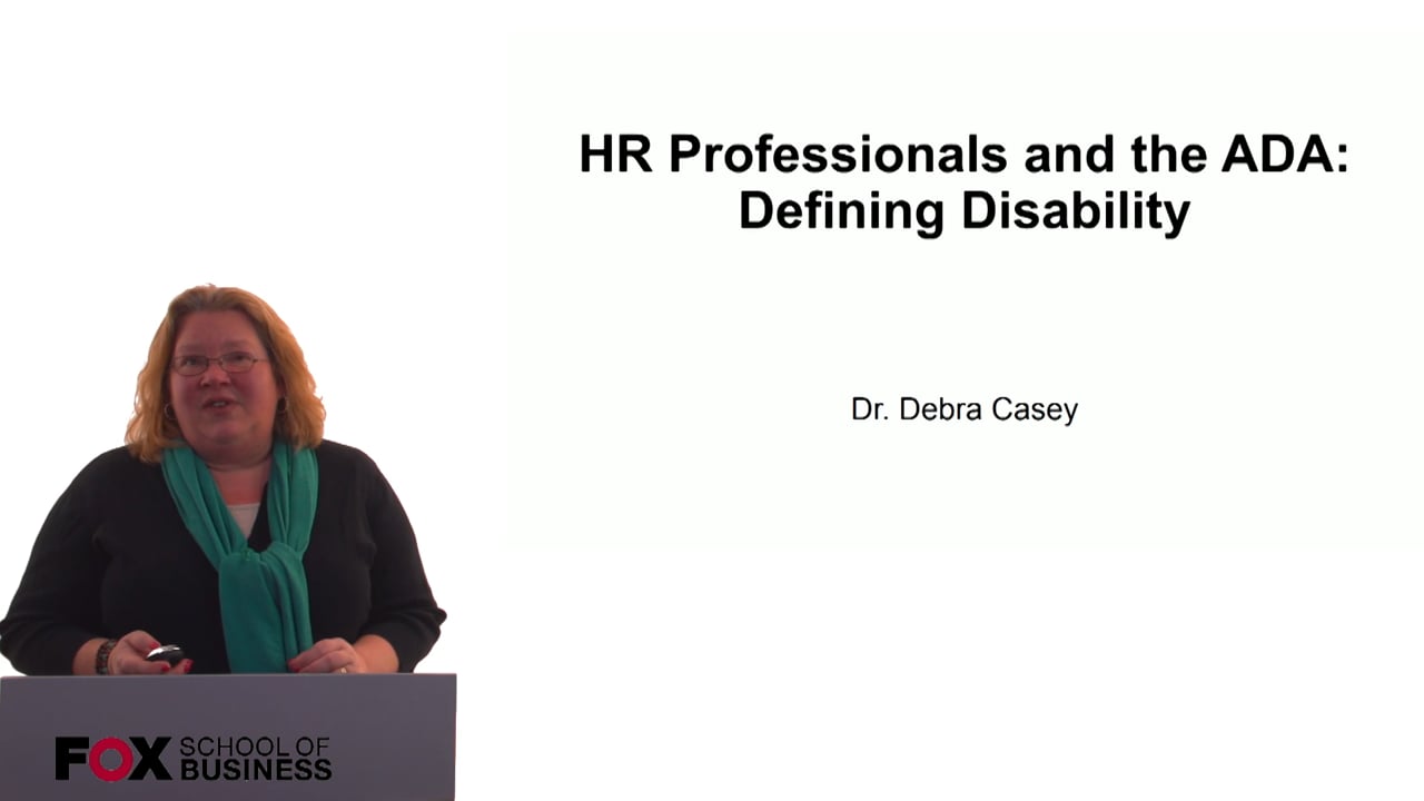 Login to view HRM Professionals and the ADA – Defining Disability