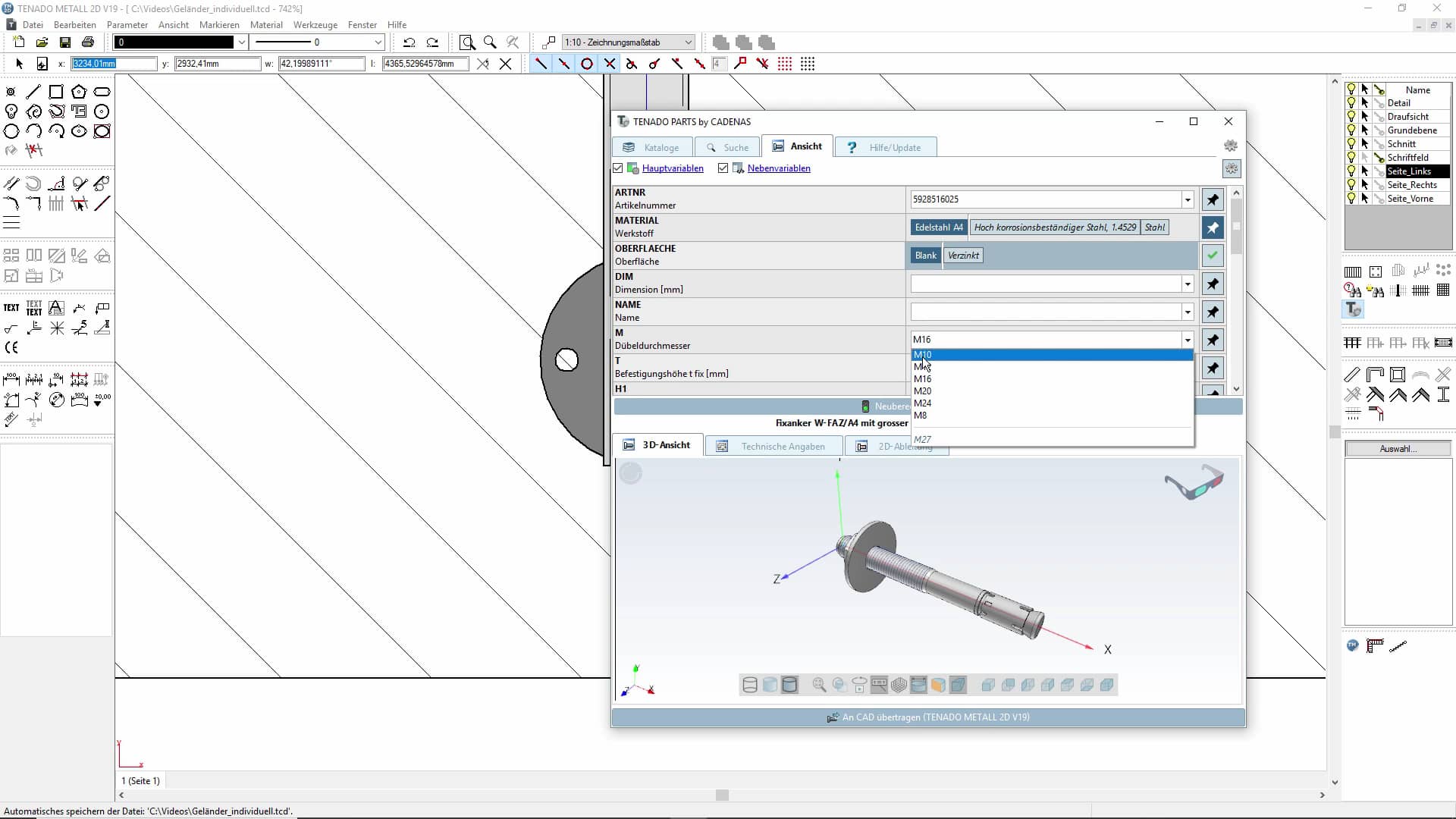 TENADO PARTS für TENADO CAD 2D on Vimeo