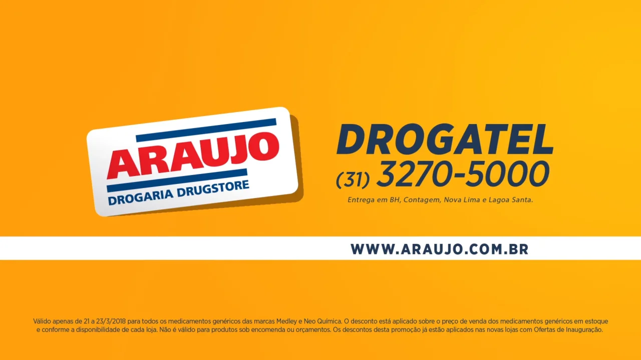 Drogaria Araujo : ÚLTIMAS HORAS de Genéricos com até 90% OFF aqui