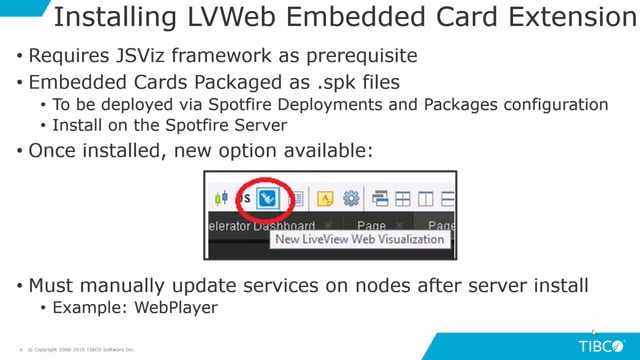 LiveView Web Embedded Cards In Spotfire - part 2 of 3
