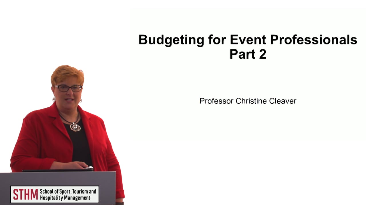 Budgeting for Event Professionals Part 2