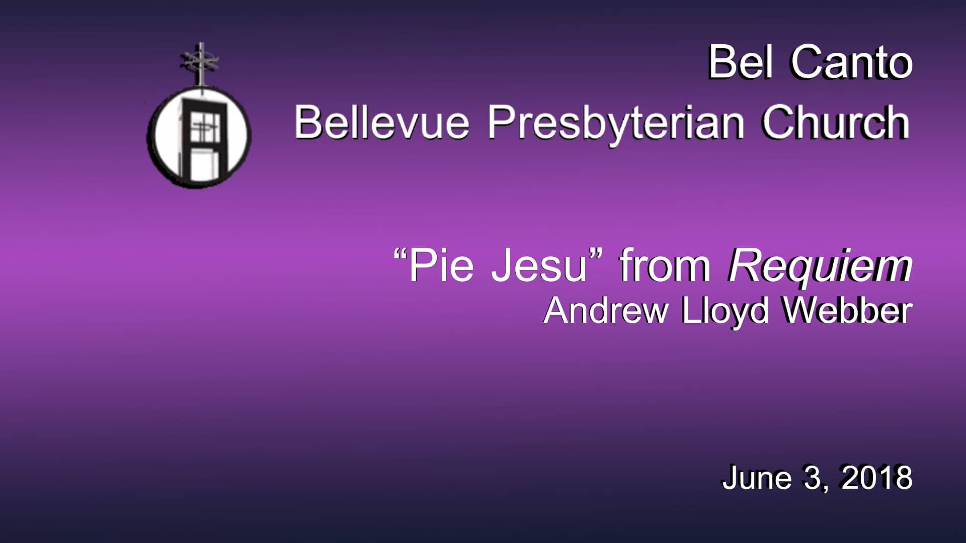 'Pie Jesu' from Requiem Andrew Lloyd ber on Vimeo