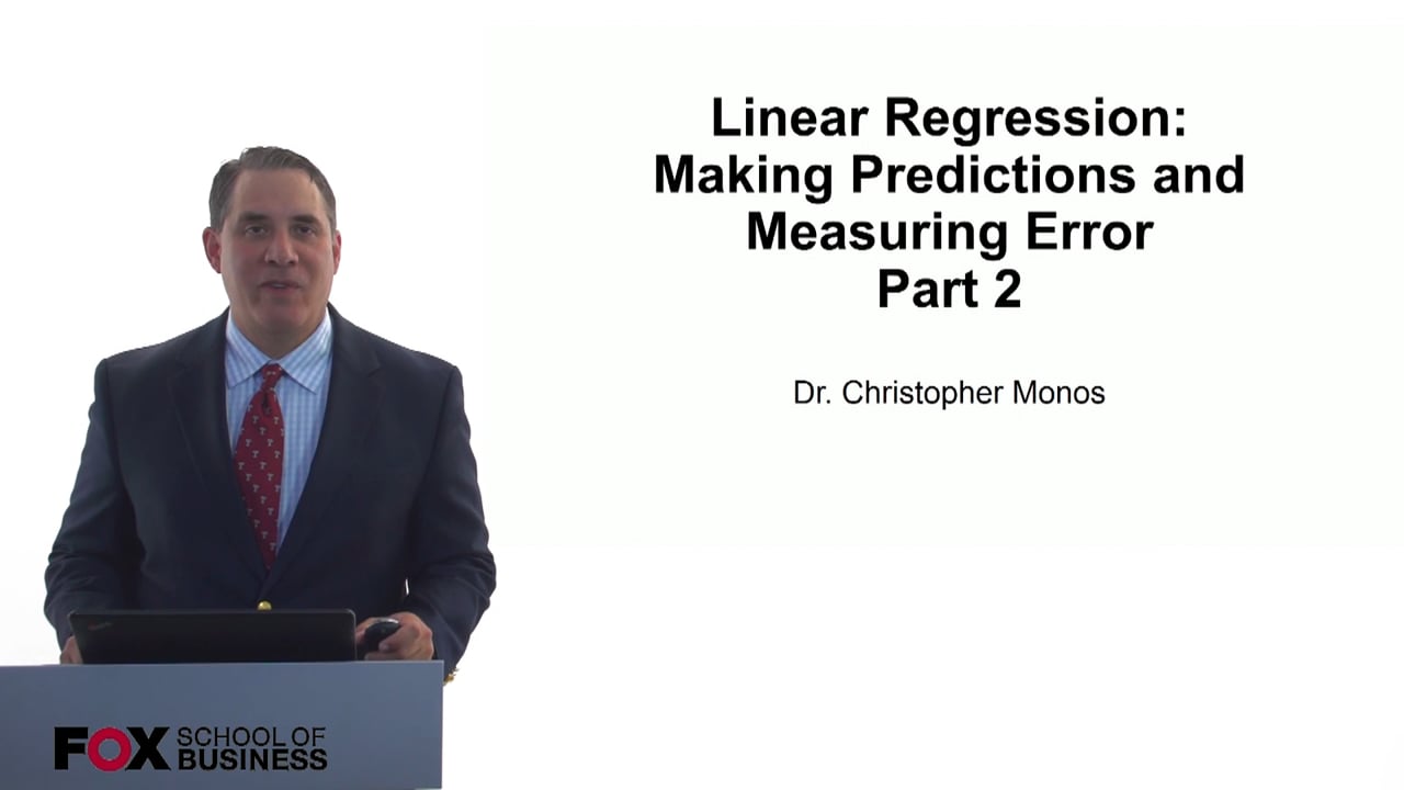 Login to view Linear Regression – Making Predictions and Measuring Error Part 2