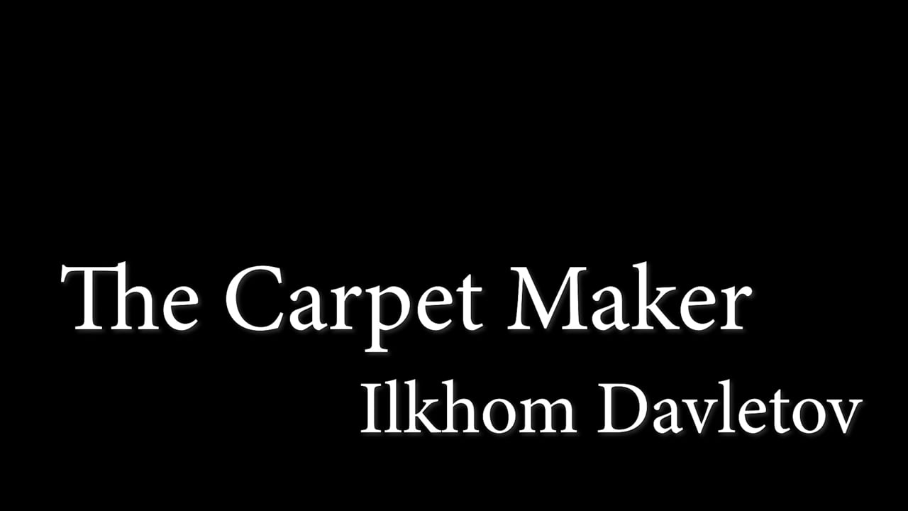CGTN - MARGILAN, UZBEKISTAN - JUNE 2018 - THE CARPET MAKER