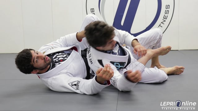 Side Control to Mount to Rear Naked Choke when Opponent Rolls Over