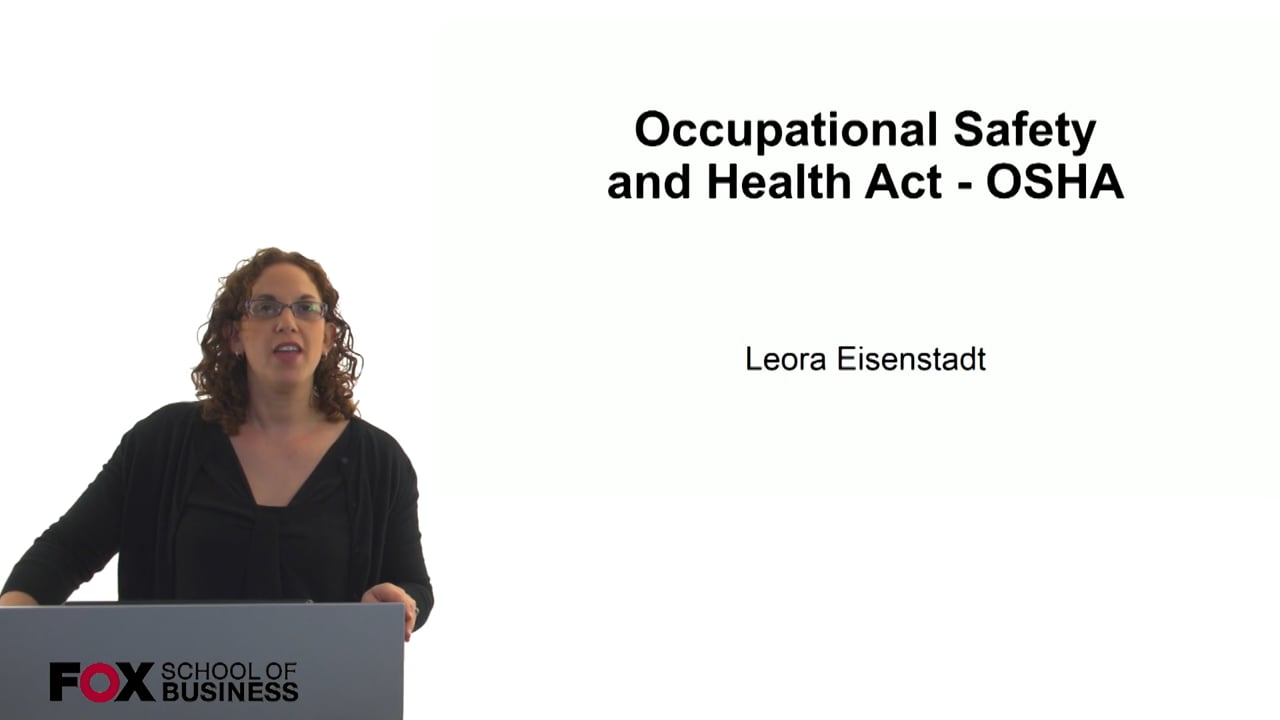 Occupational Safety and Health Act – OSHA