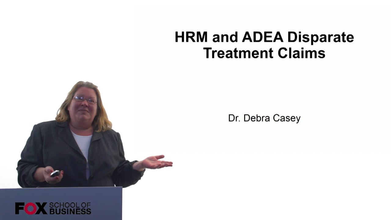 HRM and ADEA Disparate Treatment Claims