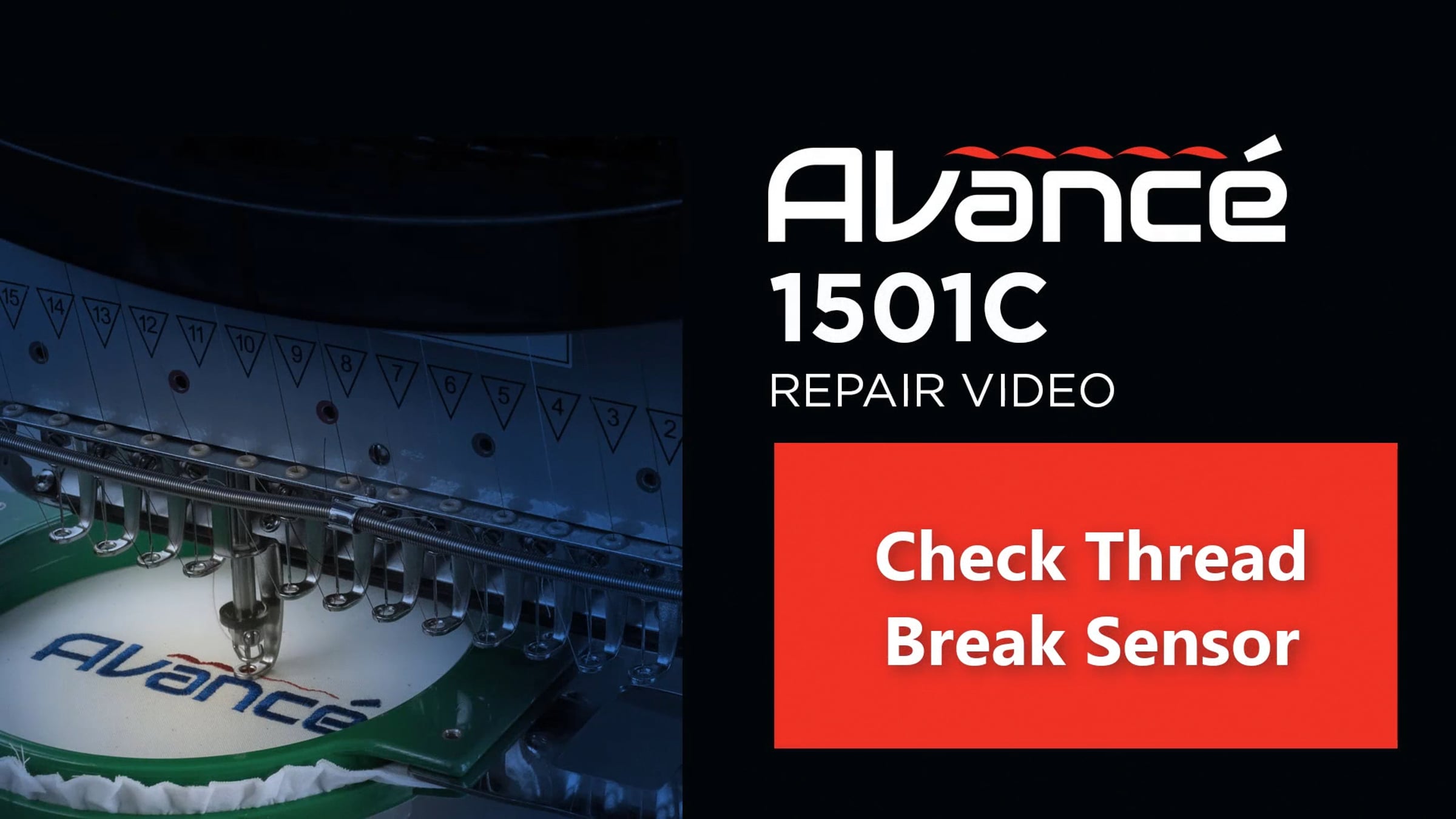 Checking Thread Break Sensor | Avance Troubleshooter | Videos & Movies ...