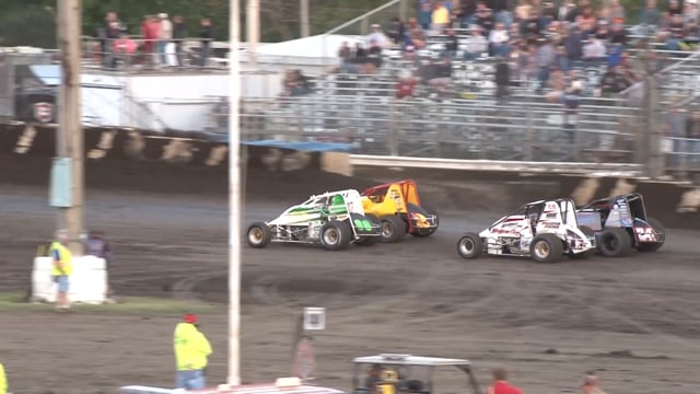 POWRI Lucas Oil WAR Sprint Car League Fairbury American Legion Speedway 6-5-18