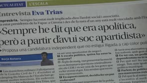 Eva Maria Trias vol presentar-se a les eleccions municipals del 2019 a l'Escala